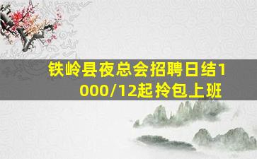 铁岭县夜总会招聘日结1000/12起拎包上班